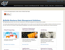 Tablet Screenshot of dpfdata.com